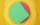 Oil painting on a canvas with yellow, green and pink colors