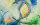 expressionism, oil painting, blue plus yellow
